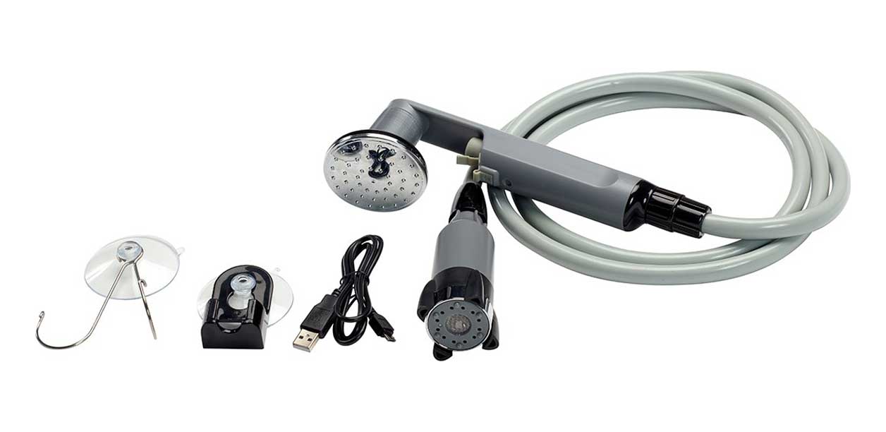 ISABELLA PORTABLE RECHARGEABLE OUTDOOR SHOWER