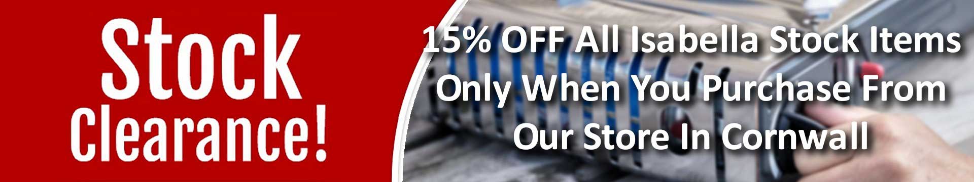 Isabella Stock Sale Banner
