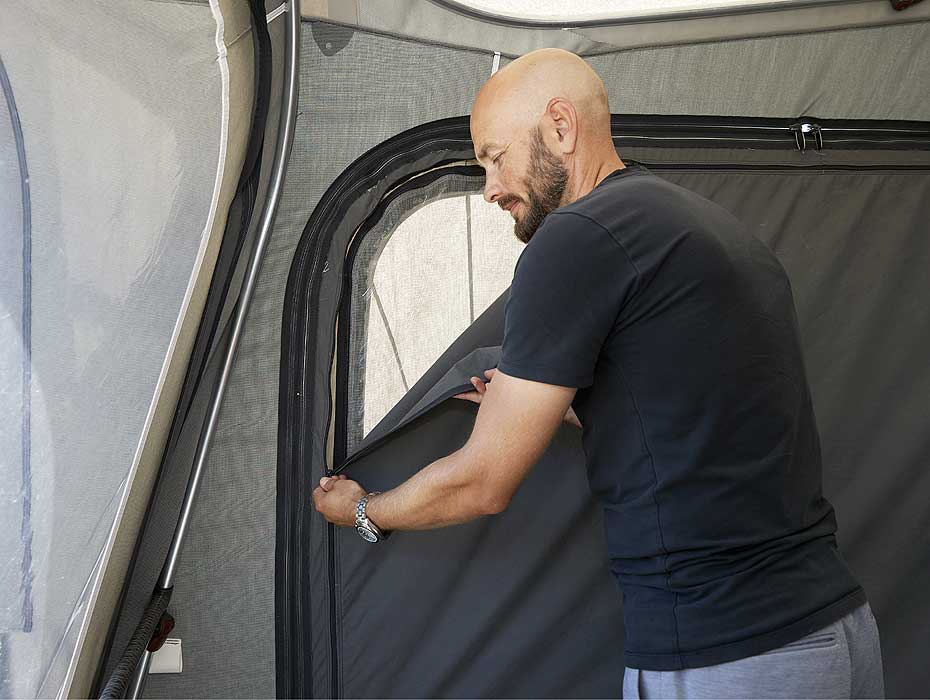 Interior detail of the Isabella Passion Trailer Tent