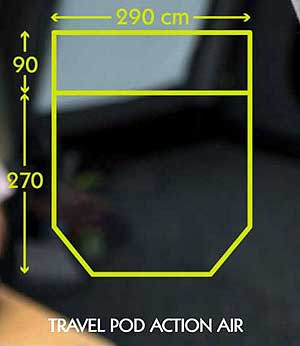Travel Pod Action Air Plan Logo