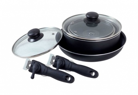 Isabella Stackable Saucepan and Frying Pan Set